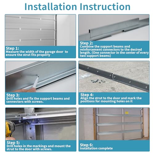 Heavy Duty 16Ft Garage Door Strut Garage Door Reinforcement - Image 4