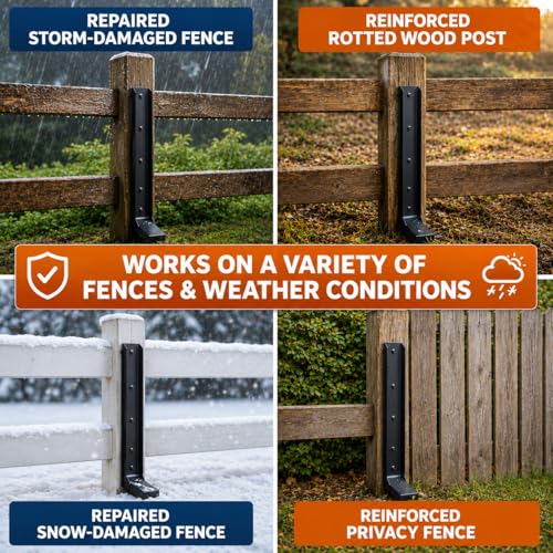 Fence Post Repair Kit Heavy Duty – Steel Fence Post Anchor - Image 5
