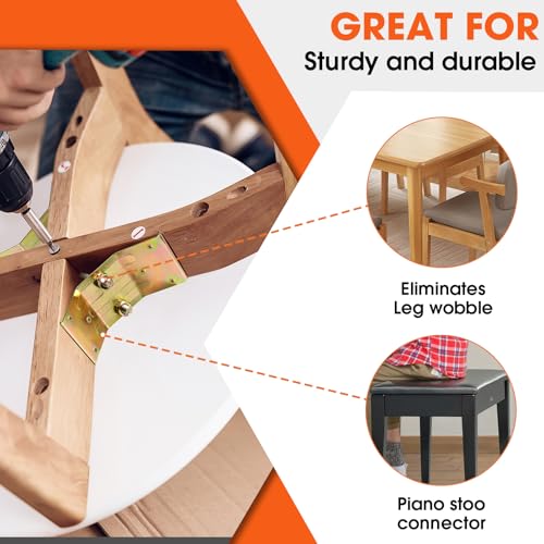Table Leg Corner Brackets Heavy Duty L Shape Brackets 4PCS - Image 6