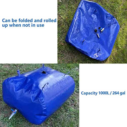 Portable 264 Gallon Water Tank Collapsible Storage Bladder - Image 3