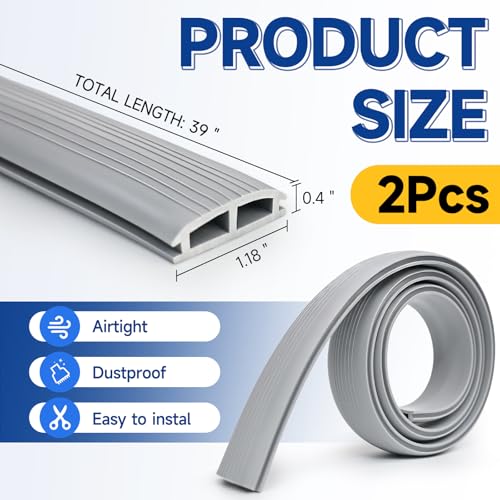 2 Pcs 36 Inch Vinyl Replacement Door Draft Stopper | Home Repair - Image 3