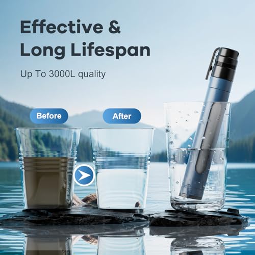 Water Filter Straw Survival Water Purifying Straws 0.01 - Image 5