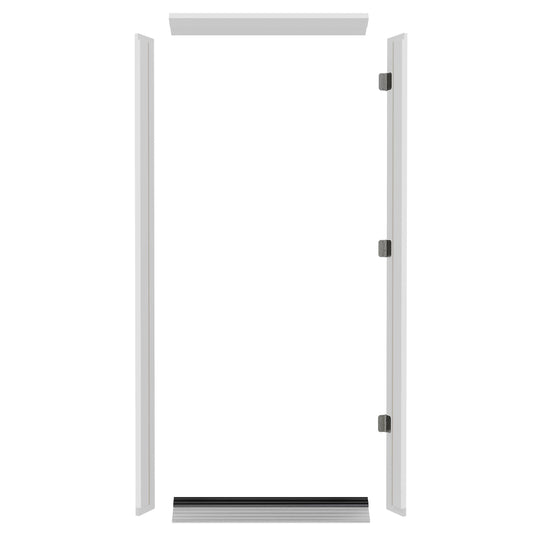 Door Jamb Frame Kit with Threshold, DIY Exterior White - Image 1
