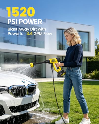 Cordless Pressure Washer Battery Powered, Handheld Cordless Power - Image 3