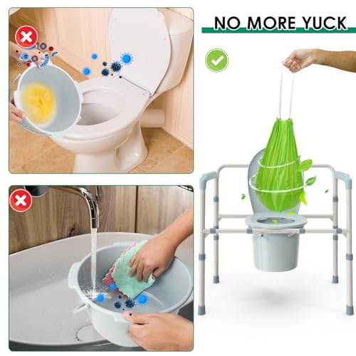 Commode Liners with Absorbent Pads,Universal Fit | Bathroom Essentials - Image 3