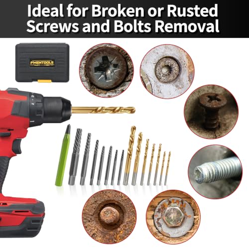 15Pcs Screw Extractor Set and Left Hand Drill Bit Set - Image 7
