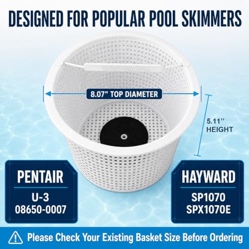 8" Skimmer Basket with 20 Filter Socks for Hayward SP1070 - Image 3