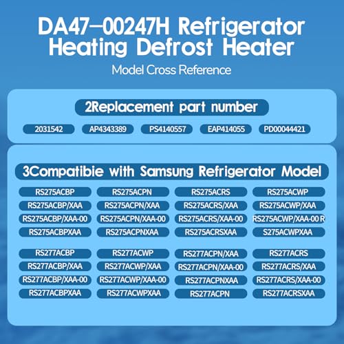 DA47-00247H Refrigerator Defrost Heater Compatible with Samsung - Image 8
