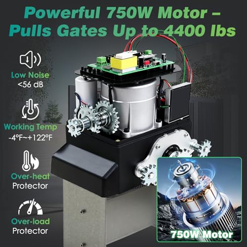 4400lbs Automatic Sliding Gate Opener with APP Control & 4 - Image 4