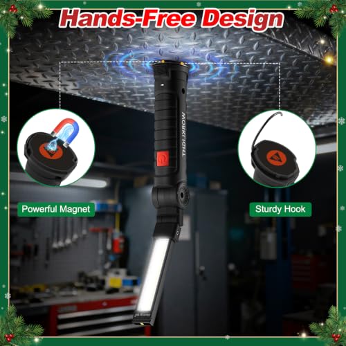 6Pack Magnetic LED Work Light, Christmas Tools Gifts for Men Dad - Image 6