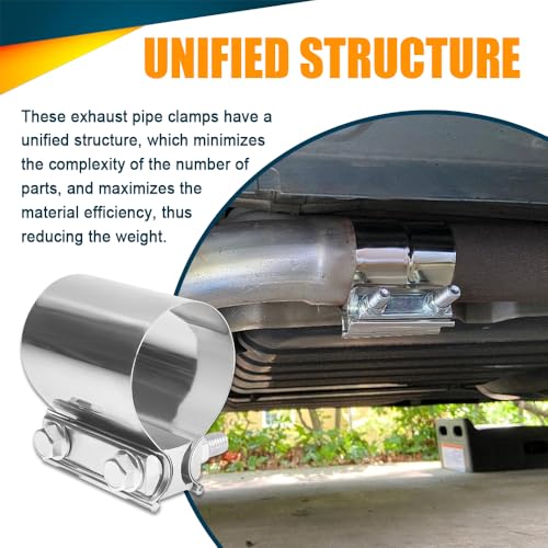 4 Inch Exhaust Clamp, 2Pack 4" Joint Exhaust Pipe Muffler | Hand Tools - Image 6