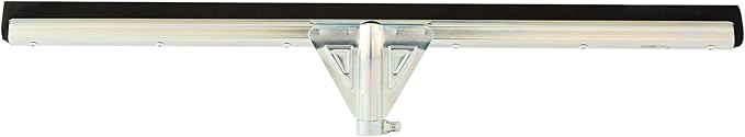 Restaurantware-SQUEEGEE ONLY: Clean Tek Professional 29.92 Inch Floor Squeegee, 1 Broom With Double Rubber Blade - Handle Sold Separately, Heavy-Duty, Steel Wiper For Concrete Floor