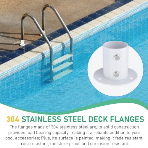304 Stainless Steel Deck Anchor Flange(White),Suitable - Image 5