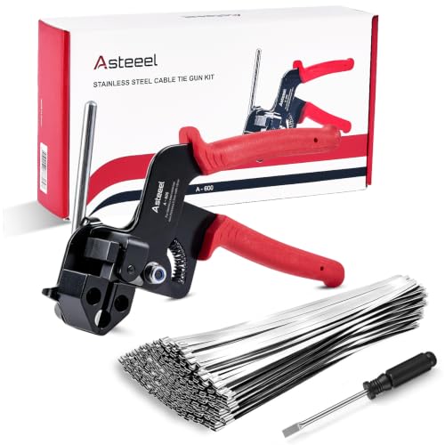 Metal Zip Ties Tool Kit with 150Pcs 11.8inch 304 Stainless - Image 2