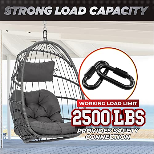 2PCS 4.2” Steel Chain Quick Links, 2500 LBS Heavy-Duty - Image 3