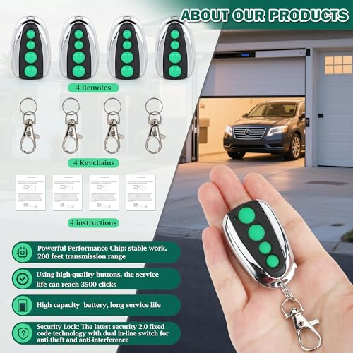 4 PCS M12 Gate Remote Control Transmitter 433.92 MHz Garage Door - Image 6