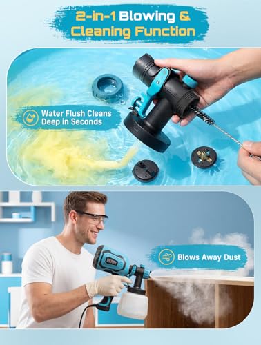 SEESII Paint Sprayer,1400ML HVLP Paint Gun with 4 Nozzles - Image 6