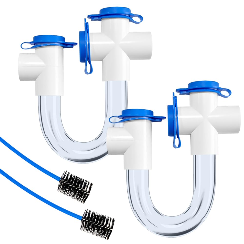 2 PACK Condensate U Trap 3/4 Inch SCH40 PVC Pipe Fitting - Image 1