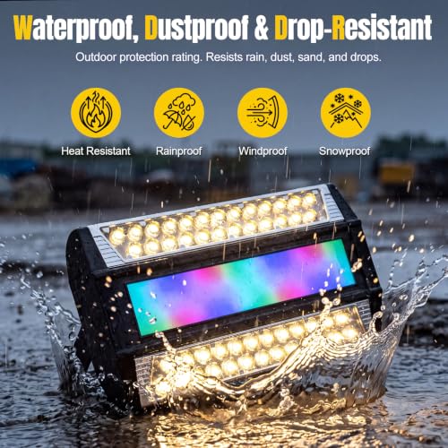 380W 38000mAh RGB Rechargeable LED Work Light Portable LED - Image 8