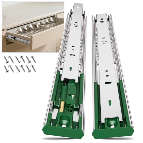 6 Pairs 20 Inch Soft Close Drawer Slides Ball Bearing - Image 2