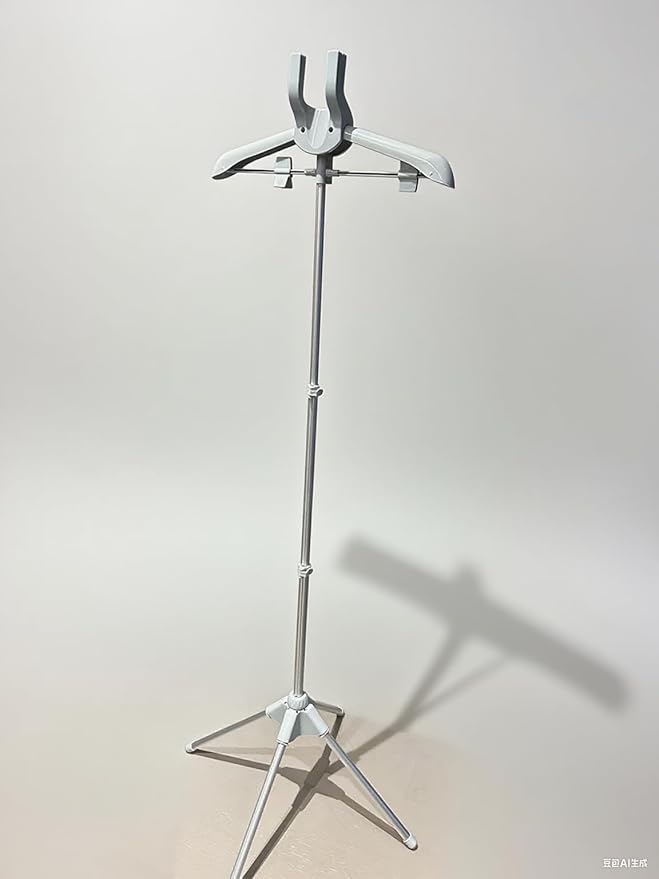 Grey Steamer Hanger Stand, Garment Hanger for Steaming Clothes, Drying Rack,Coat Rack, Fabric Ironing Steamers Bracket for Suit, Pants, Coat