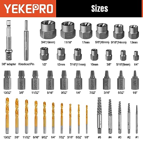 40 Pcs Broken Bolt Extractor Kit with Easy Out Screw - Image 3