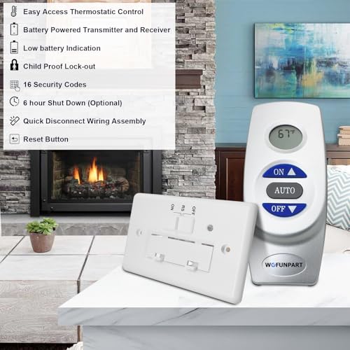 Fireplace Remote Control Kit, for Millivolt Thermostatic Gas - Image 4