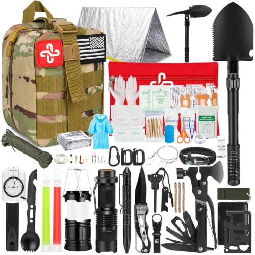Survival Kit, 250Pcs Survival Gear First Aid Kit with Molle - Image 2