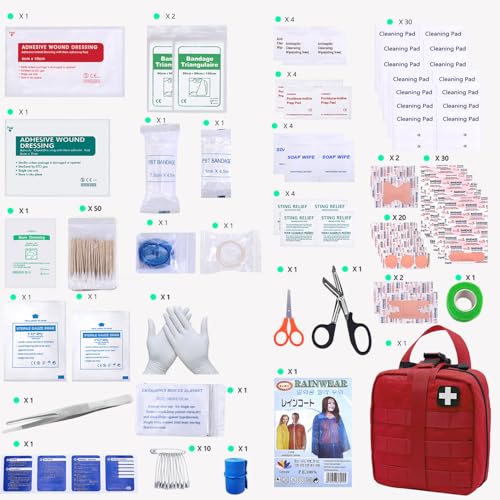 First Aid Kit Med Medical - Kit Rip-Off 180 pcs | Travel Essentials - Image 4