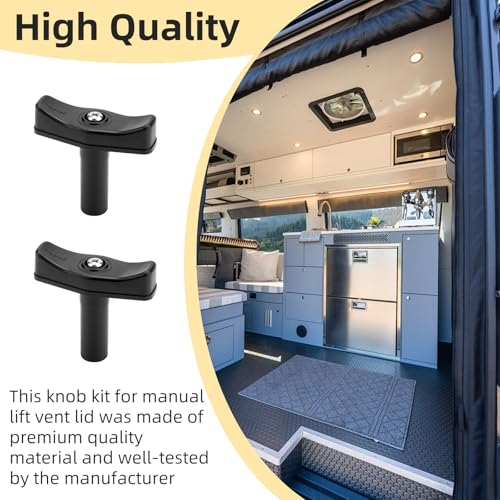 2 Pack Roof Vent Lift Arm Knob K1140-09 Compatible with Manual - Image 5