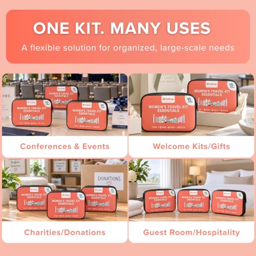 Hygiene Kits Bulk 25 Pack Womens Travel Size Toiletries - Image 8