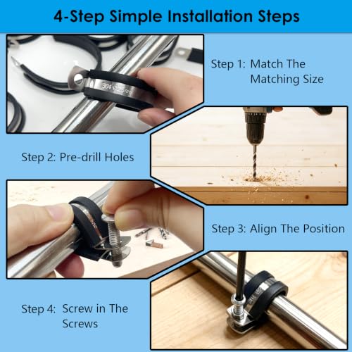 200 Pcs Stainless Steel Cable Clamp, 16 Sizes No Damage | Hand Tools - Image 7