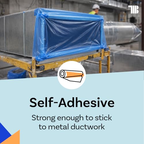 TapeManBlue Duct Protection Film, 24 inch x 200 feet - Image 4
