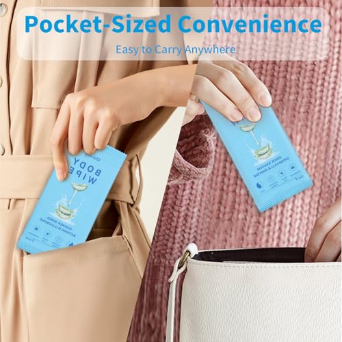 40 Pcs Body Wipes Individually Wrapped (9.29" x 8"),Bulk Homeless - Image 6