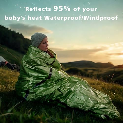Emergency Sleeping Bag Survival Bag, Portable Waterproof - Image 4