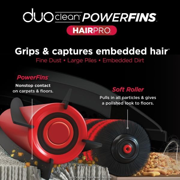 Shark HZ3002 Stratos Ultralight Corded Stick Vacuum with DuoClean PowerFins HairPro, Self-Cleaning Brushroll, & Odor Neutralizer Technology, Navy