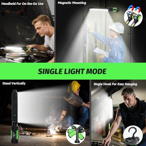 Magnetic Work Light for Mechanic, 2400LM Underhood Work Light - Image 3