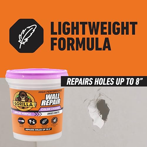 GORILLA High Performance Wall Repair, 16 oz Tub - Image 5