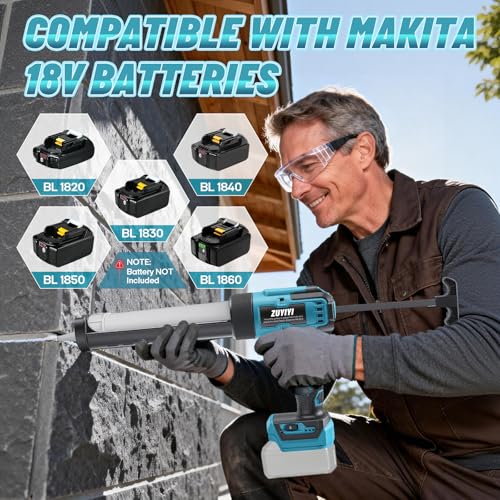Cordless Caulking Gun for Makita 18V Battery, 10oz Caulk Gun - Image 6