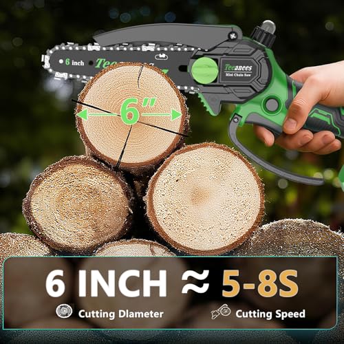 Mini Chainsaw Cordless, 6-Inch Small Electric Chainsaw - Image 6