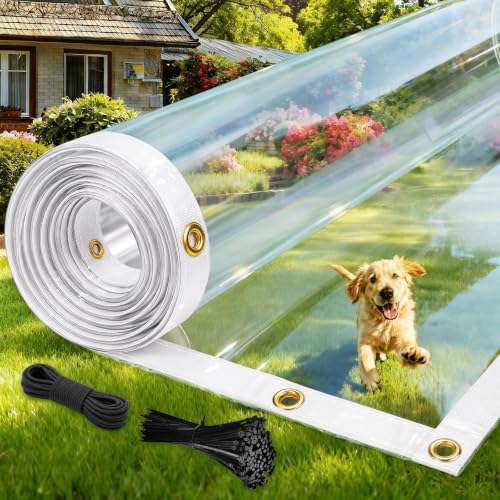 8x10ft Clear Tarp Heavy Duty Waterproof Clear Tarp | Travel Essentials - Image 2