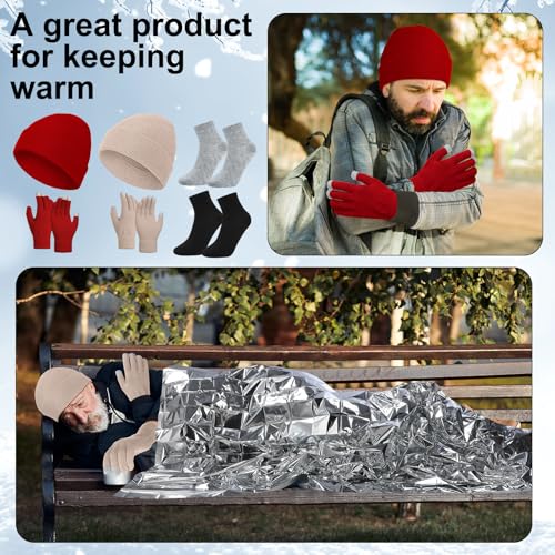 200 Pcs Thermal Blankets Winter Warmth Set Bulk, Classic - Image 6