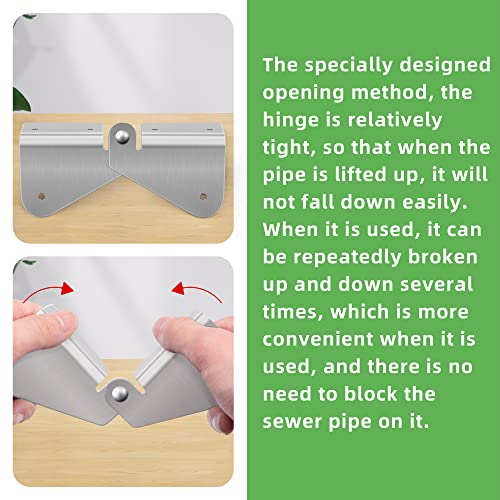 2 Pcs Gutter Extension Hinges, Downspout Extension Flip-Up Hinges - Image 5