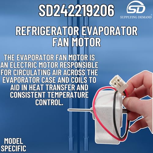Supplying Demand 242219206 Refrigerator Evaporator Fan Motor - Image 4