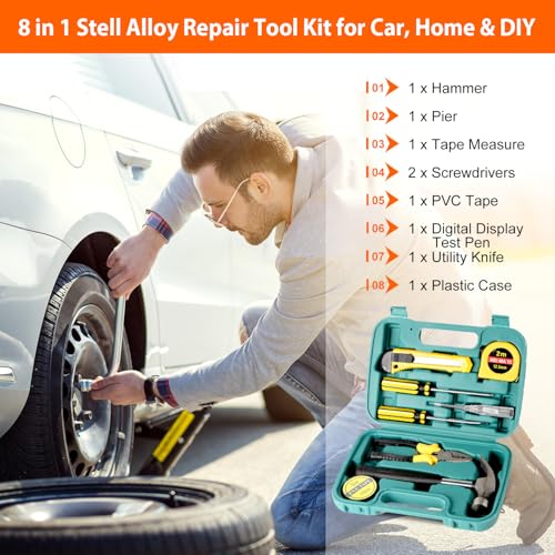 Car Emergency Kit with Air Compressor,Roadside Emergency | Hand Tools - Image 5