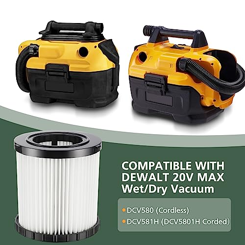 DCV581H DCV580H Vacuum Filter for DEWALT 20V Cordless Shop Vac - Image 4