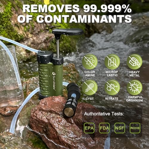 SurviMate Water Purifier Survival Pump，Replacement | Travel Essentials - Image 7