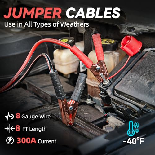 Car Emergency Safety Kit Bag with Jumper Cables, Tire - Image 4