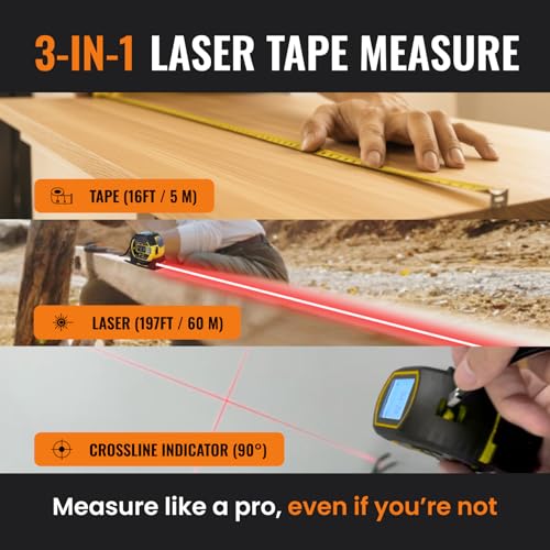 The Almighty Ruler Laser Tape Measure | Smart Range Finder | - Image 3