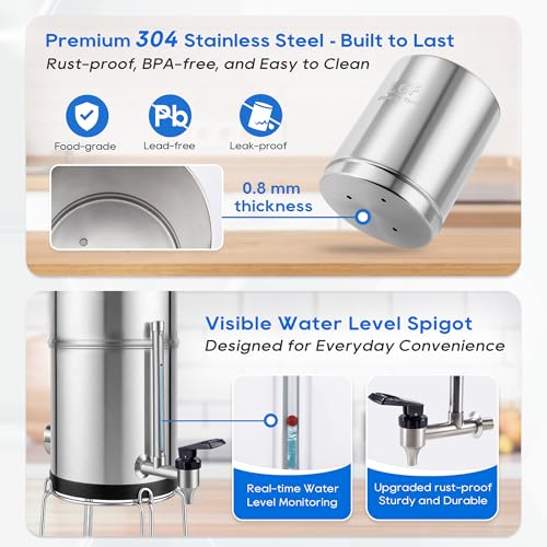 LCF UV-C Gravity Water Filter System, NSF/ANSI 42 Certified - Image 7